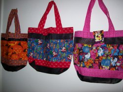 Fran Bucher, handcrafted purses
